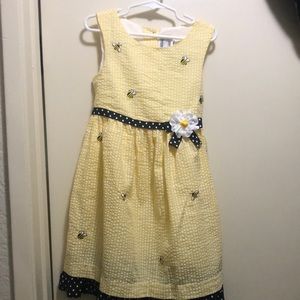 Counting Daisy’s Yellow/Black theme Bumblebee dress w/waist tie